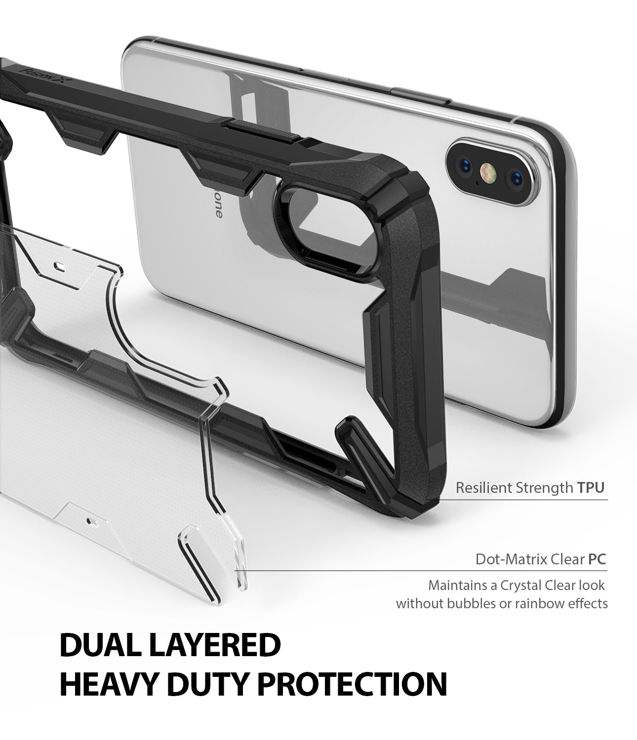 ringke fusion-x for apple iphone xs case cover dual layered protection