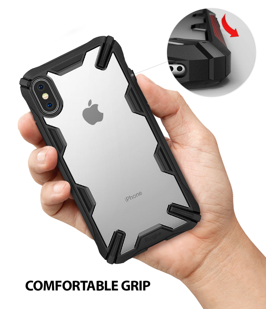 ringke fusion-x for apple iphone xs case cover comfortable grip