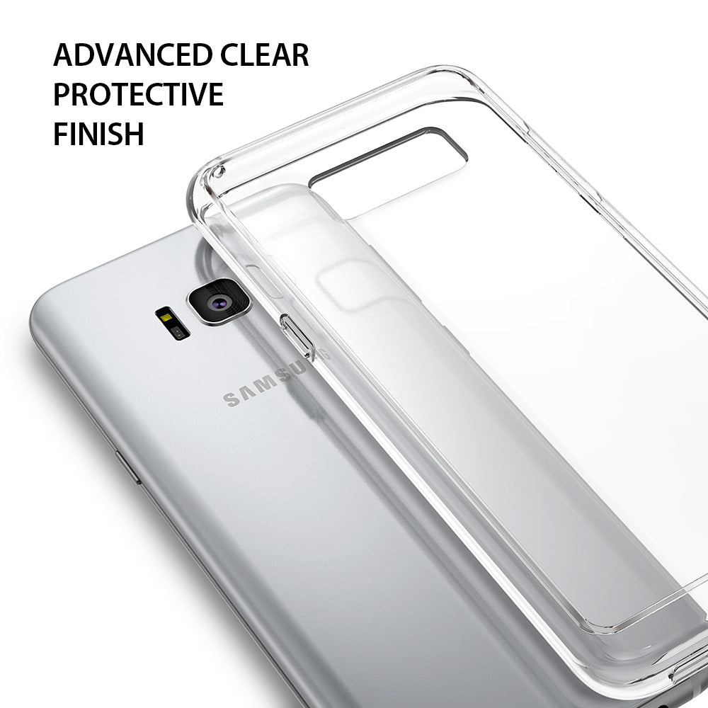 ringke fusion clear transparent hard back cover case for galaxy s8 plus clear finish