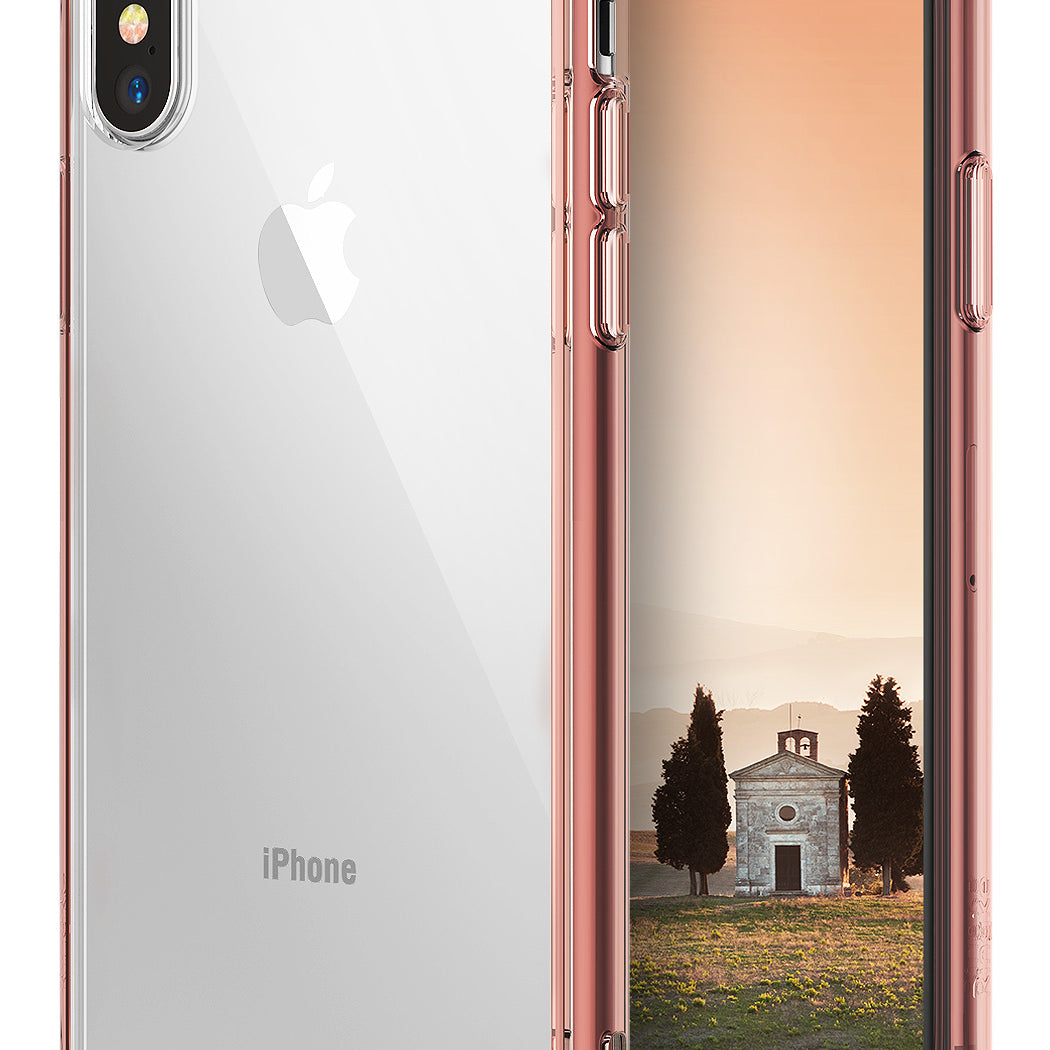 ringke fusion for iphone x case cover main rose gold