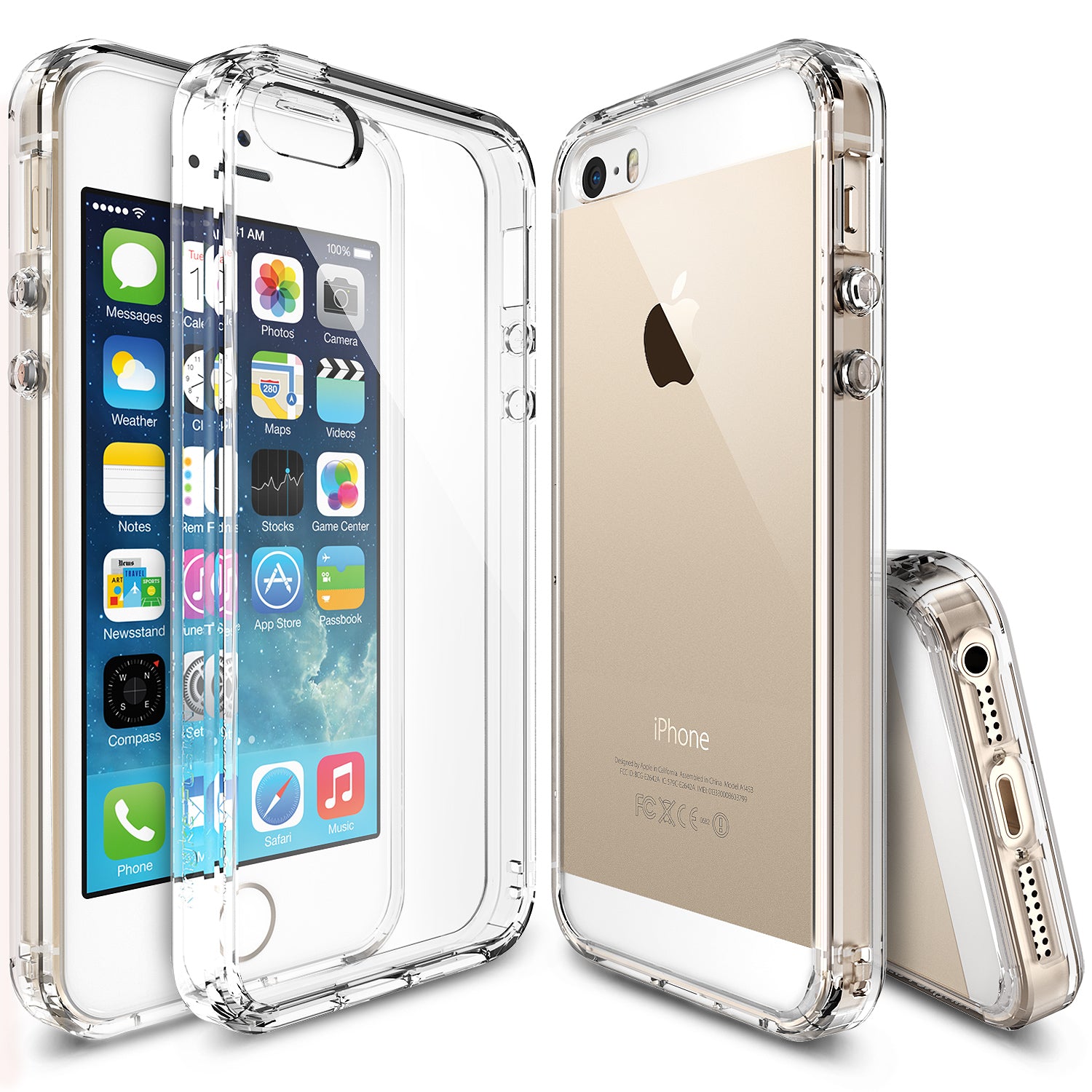 ringke fusion transparent clear back case cover for iphone se 5s 5 main clear