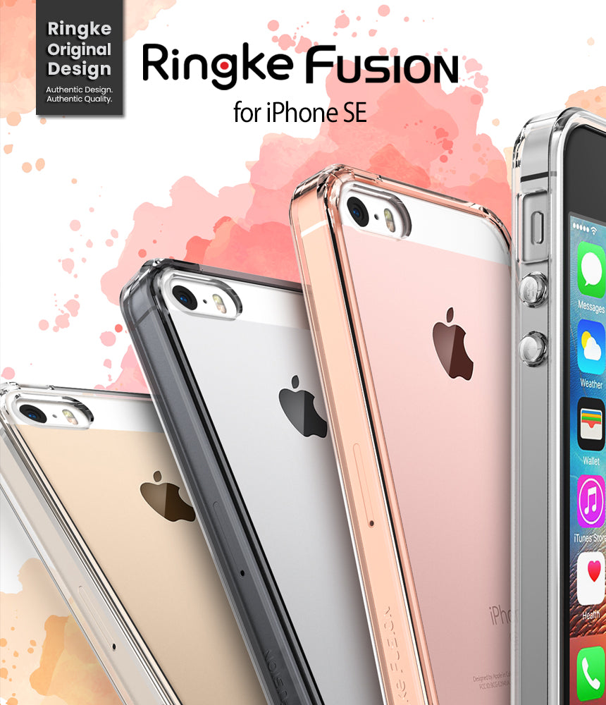 ringke fusion transparent clear back case cover for iphone se 5s 5 main