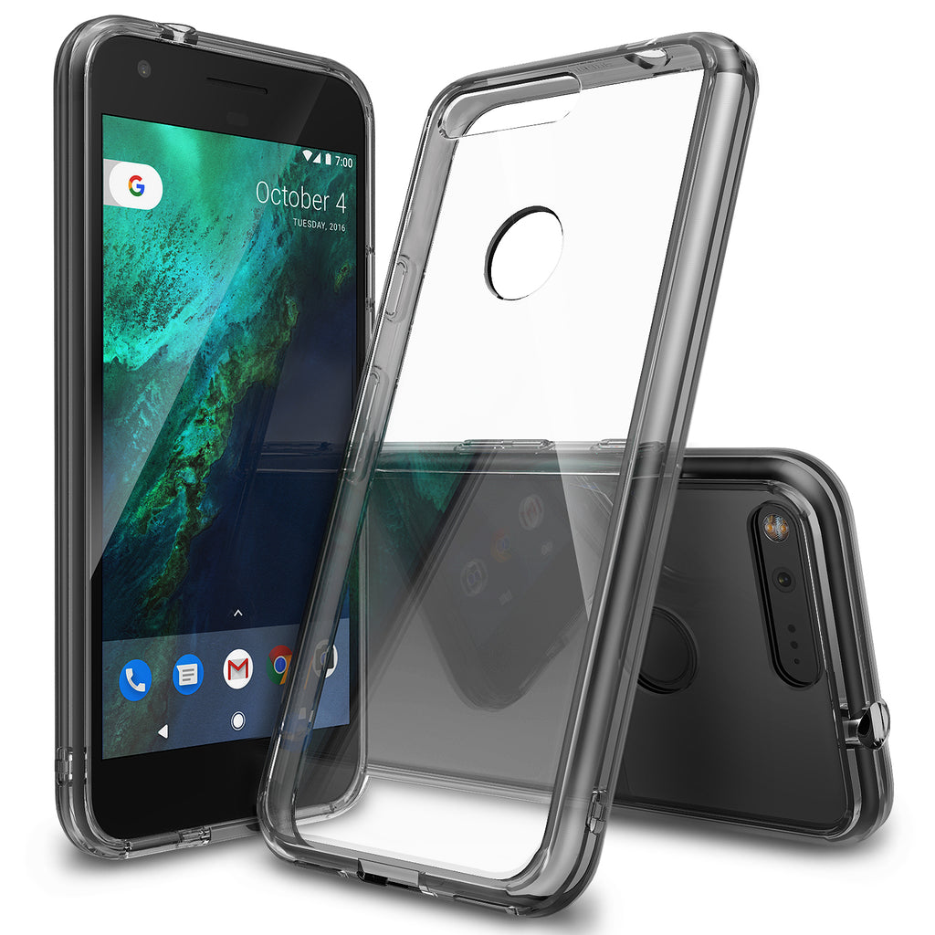 ringke fusion clear transparent hard back case cover for google pixel main clear