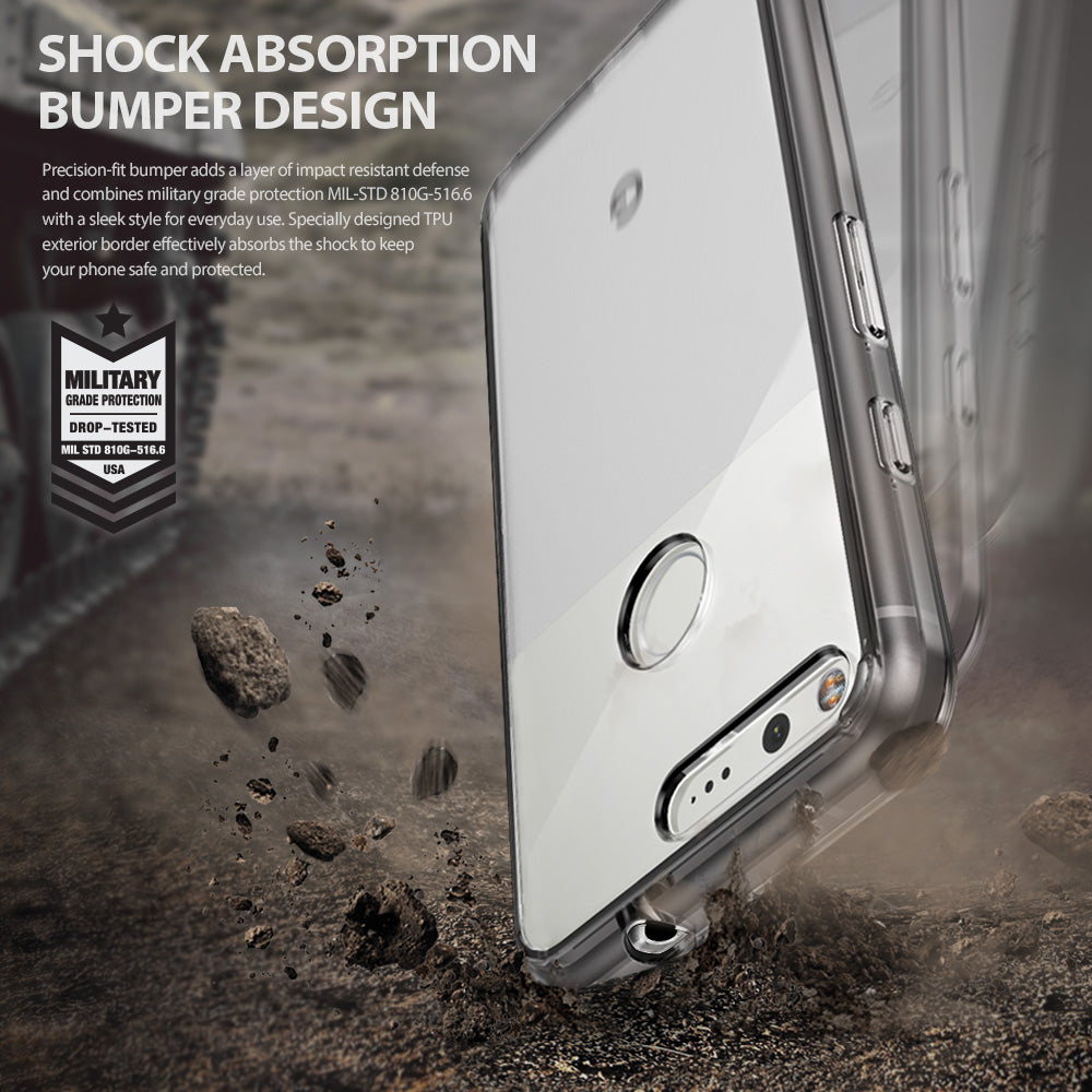 ringke fusion clear transparent hard back case cover for google pixel xl main shockproof protection