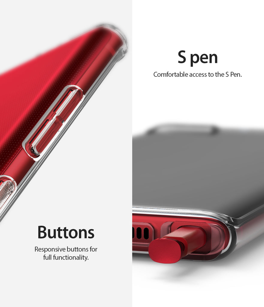 s pen accessibility with precise button cutouts