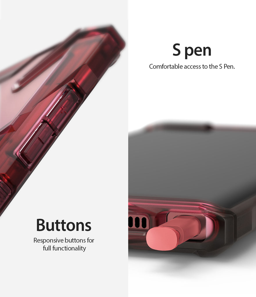 comfortable s pen accessibility, precise button cutouts