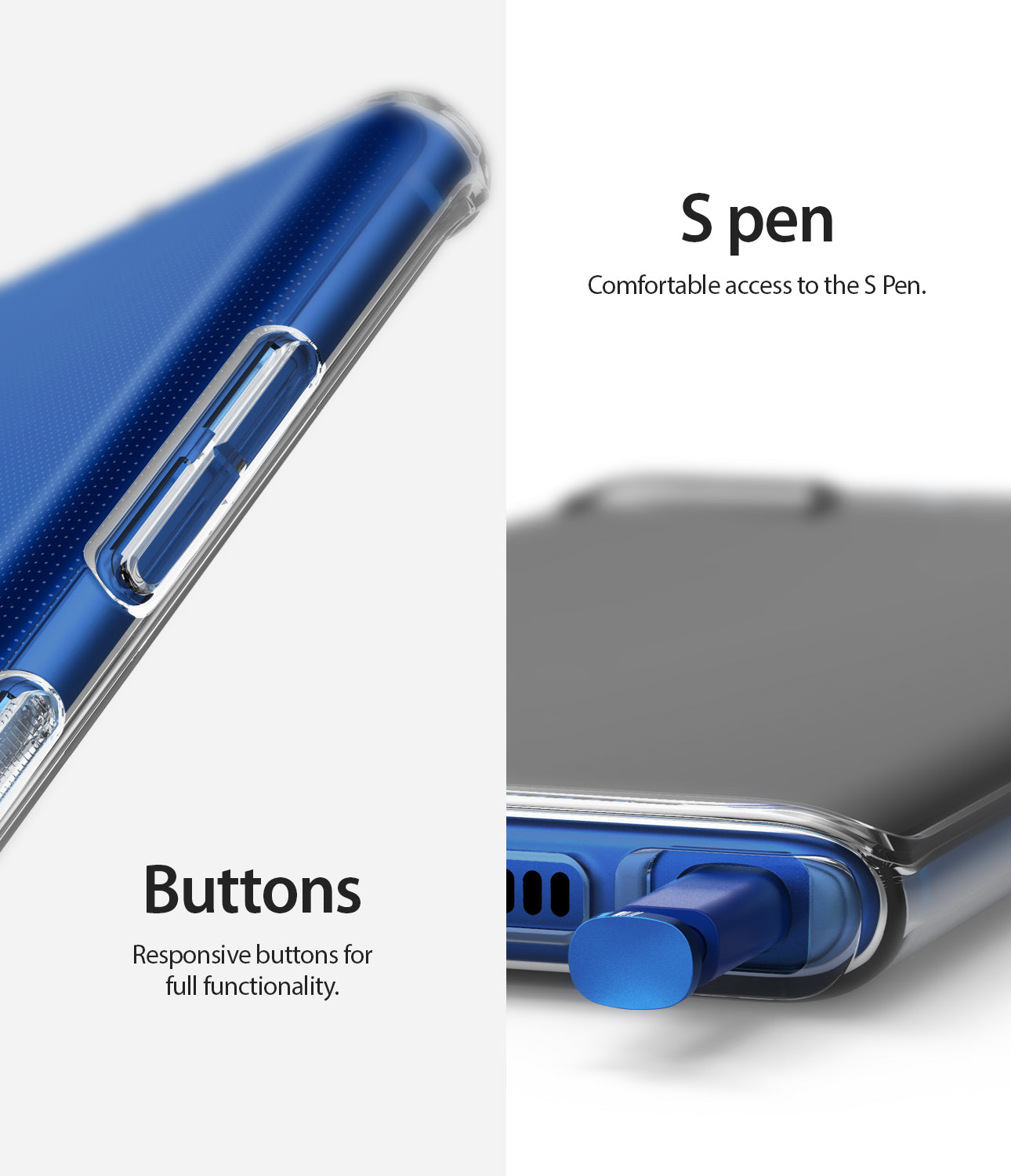 s pen accessible and precise button cutouts