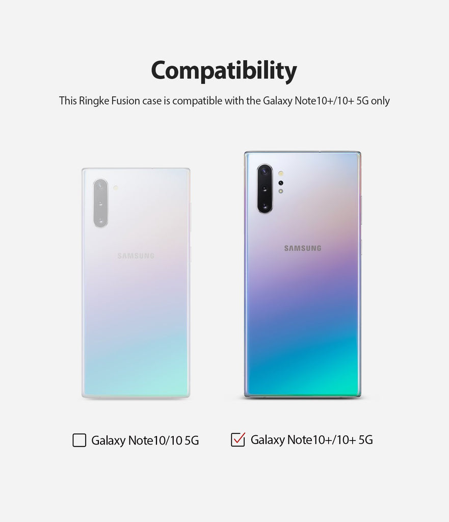 only compatible with galaxy note10+ LTE / 5G