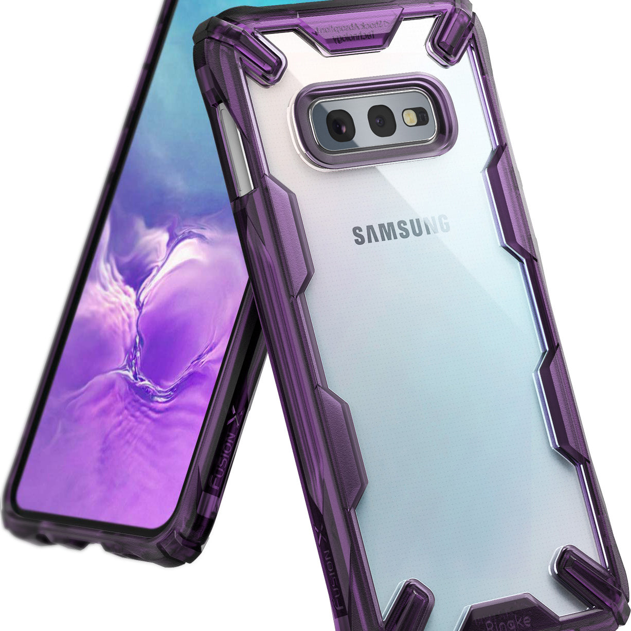 galaxy s10e fusion-x case royal purple