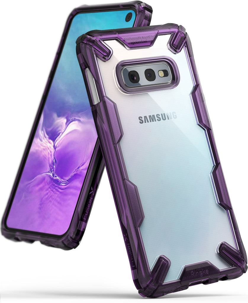 galaxy s10e fusion-x case royal purple