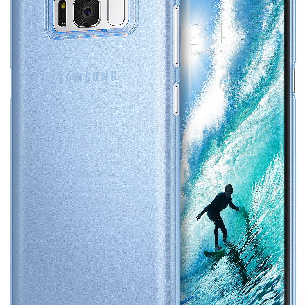 ringke slim premium hard pc protective back cover case for galaxy s8 frost blue