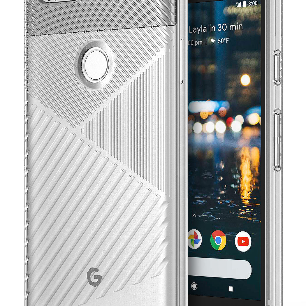 ringke bevel designed thin lightweight tpu case cover for google pixel 2 main clear