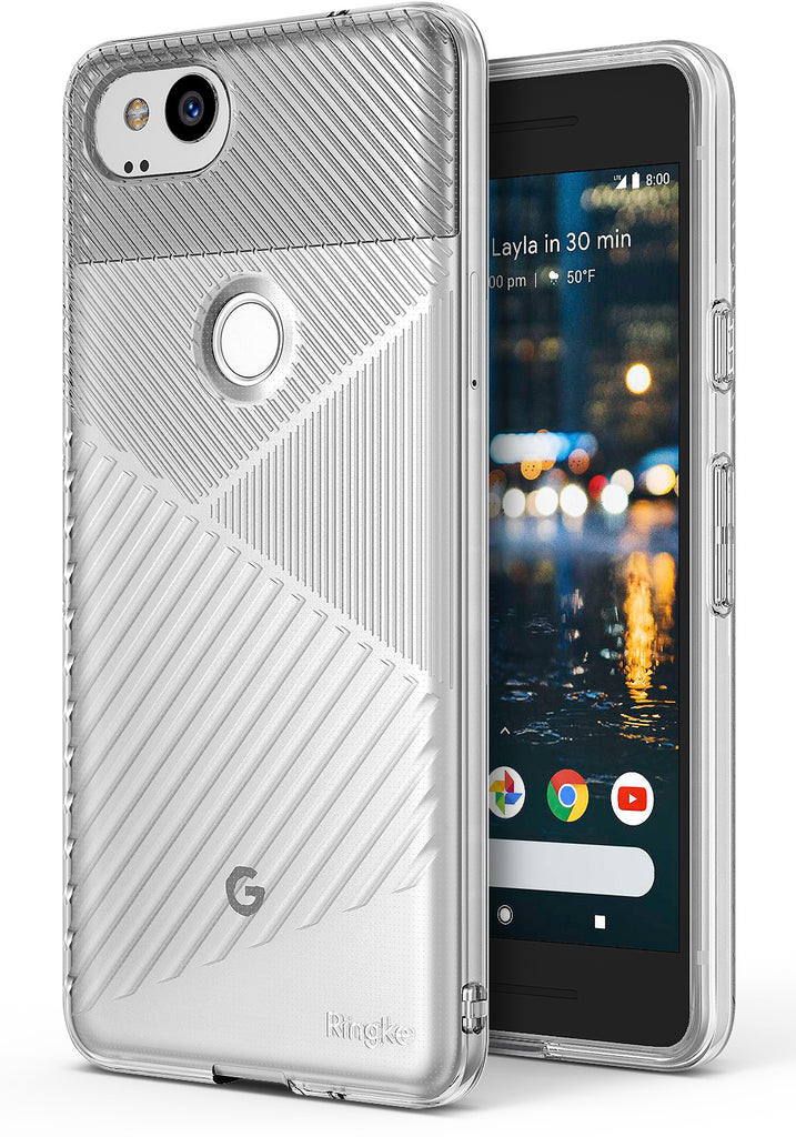 ringke bevel designed thin lightweight tpu case cover for google pixel 2 main clear