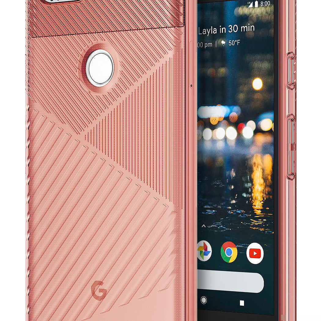 ringke bevel designed thin lightweight tpu case cover for google pixel 2 main rose gold