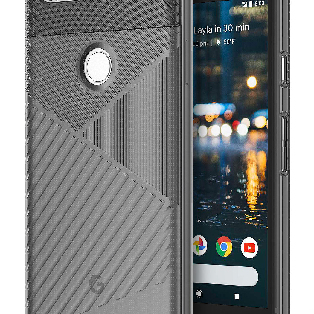 ringke bevel designed thin lightweight tpu case cover for google pixel 2 main smoke black