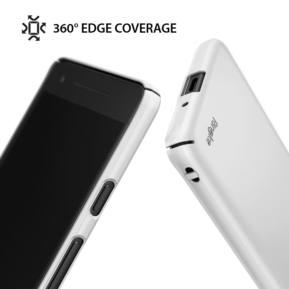 ringke slim premium hard pc back case cover for google pixel 2 main 360 protection