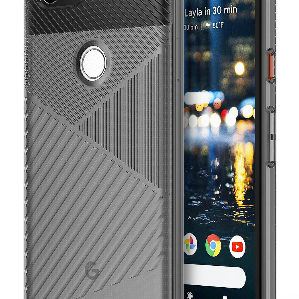 ringke bevel designed thin lightweight tpu case cover for google pixel 2 xl main smoke black