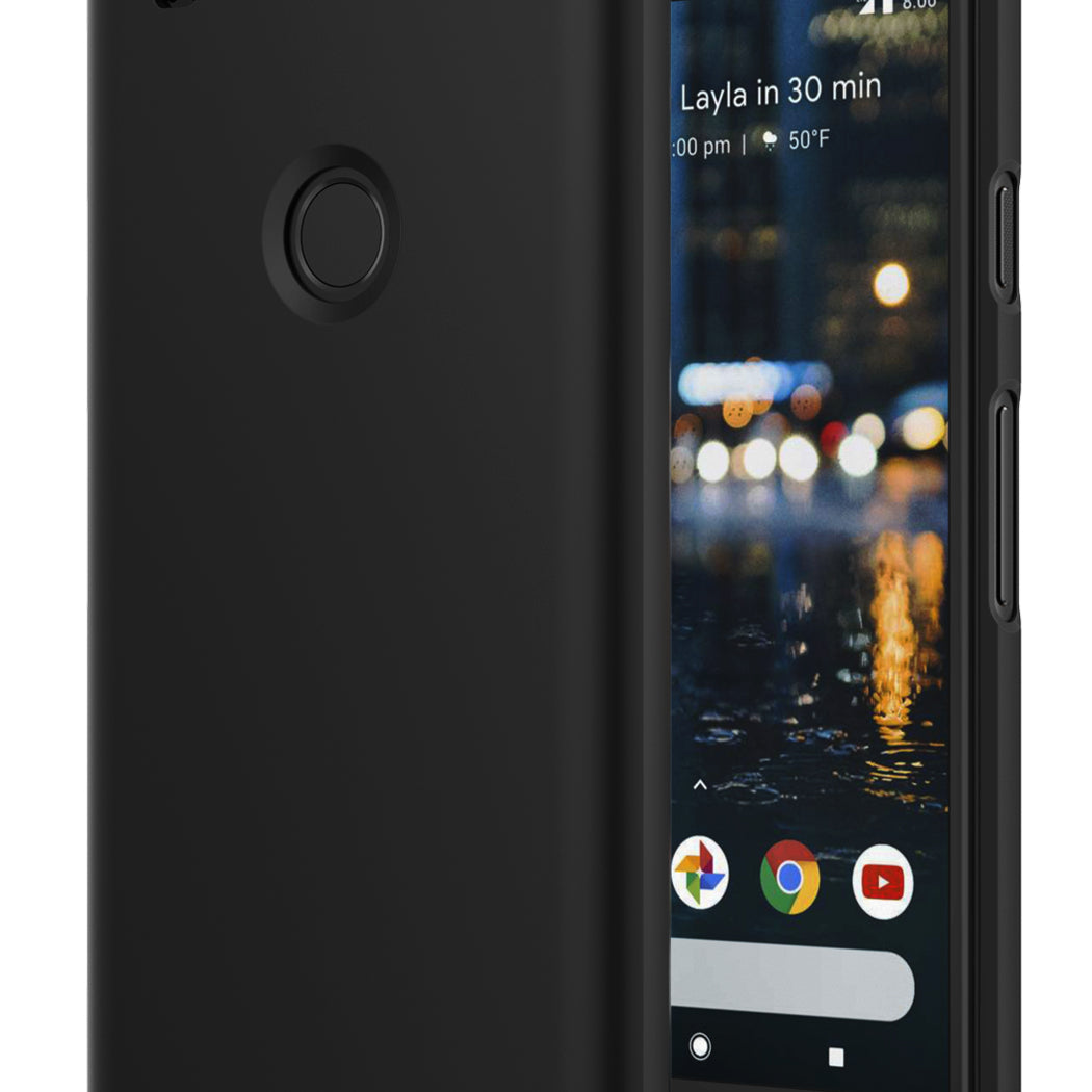 ringke slim premium hard pc back case cover for google pixel 2 main black