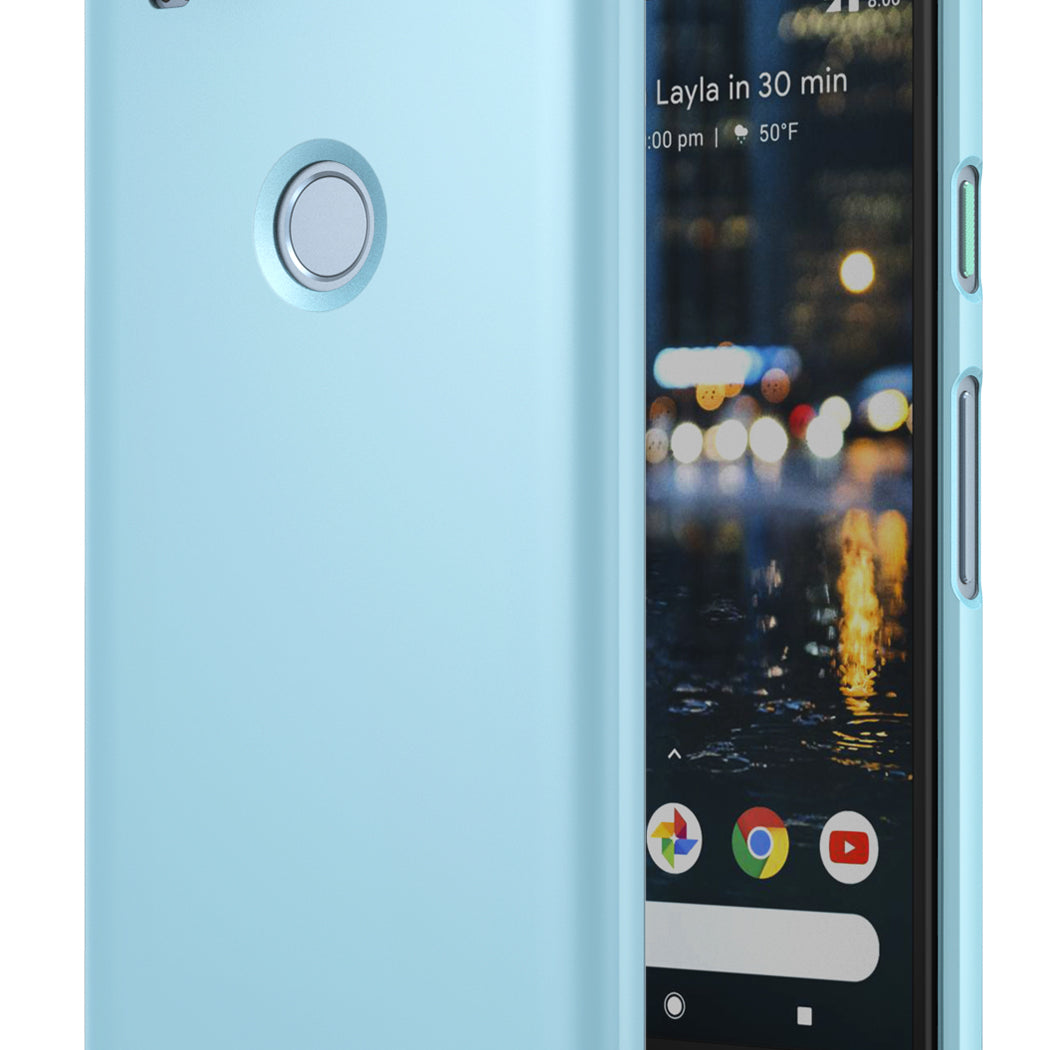 ringke slim premium hard pc back case cover for google pixel 2 main sky blue
