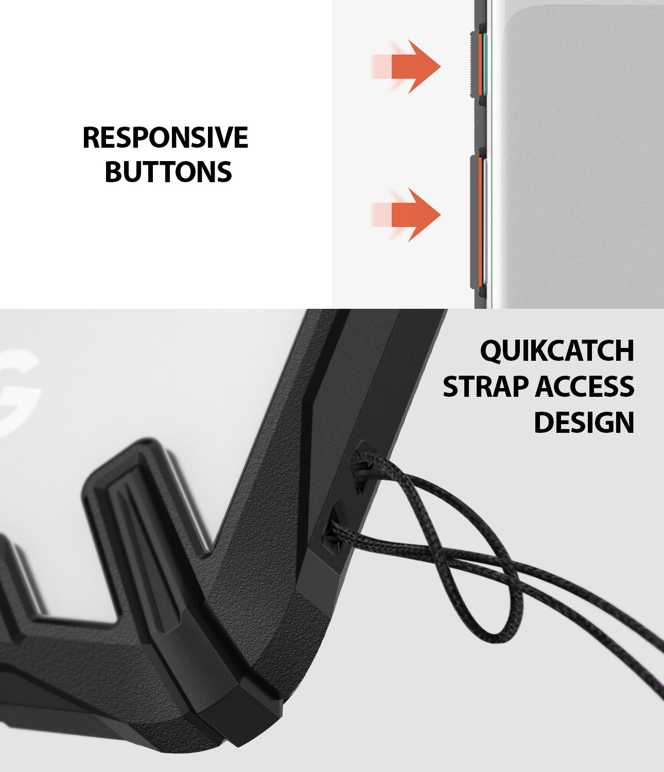 ringke fusion-x rugged heavy duty clear back case cover for google pixel 3 main strap hole access