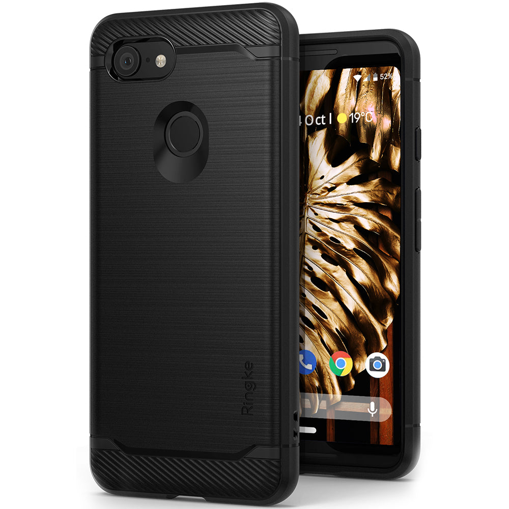 ringke onyx flexible rugged tpu case cover for google pixel 3 main black