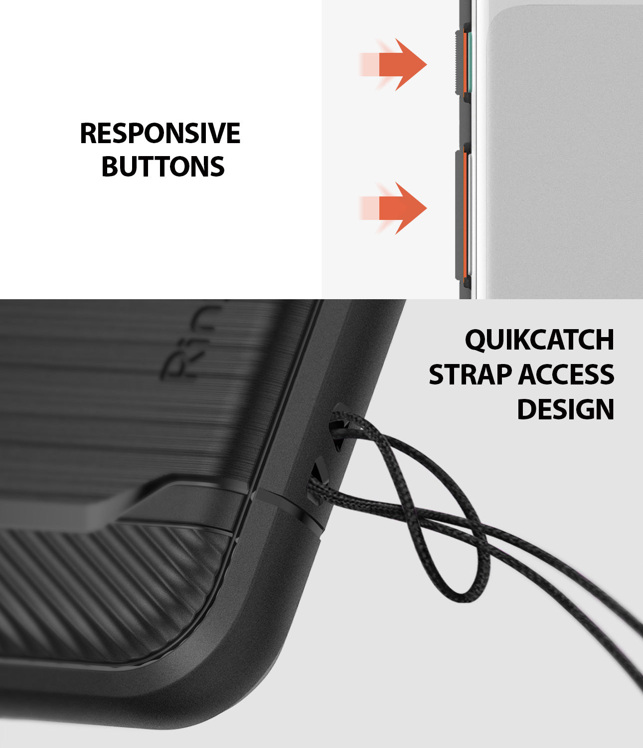 ringke onyx flexible rugged tpu case cover for google pixel 3 main strap hole access