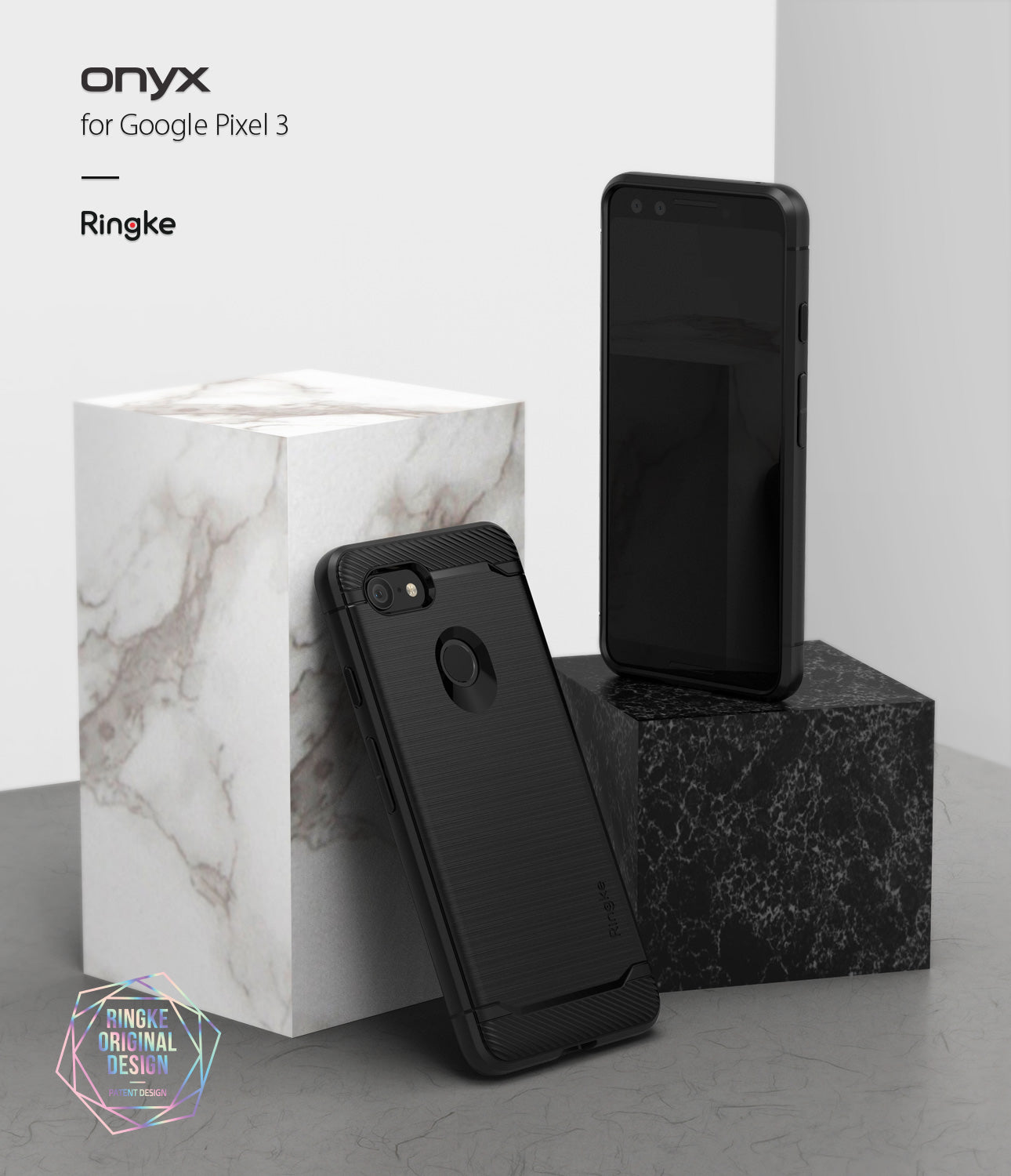 ringke onyx flexible rugged tpu case cover for google pixel 3 main