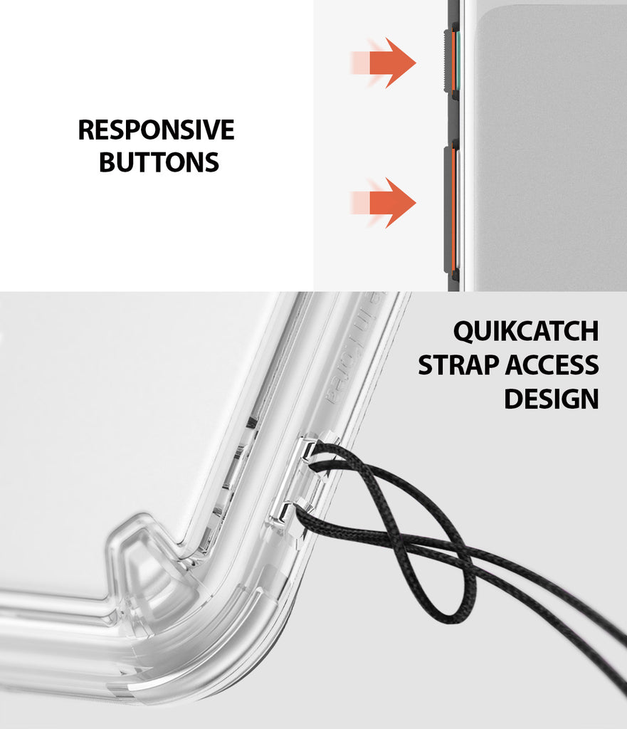 ringke fusion clear transparent protective back case cover for google pixel 3 xl main strap hole access