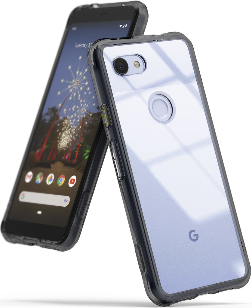ringke fusion clear transparent protective back case cover for google pixel 3a xl main clear