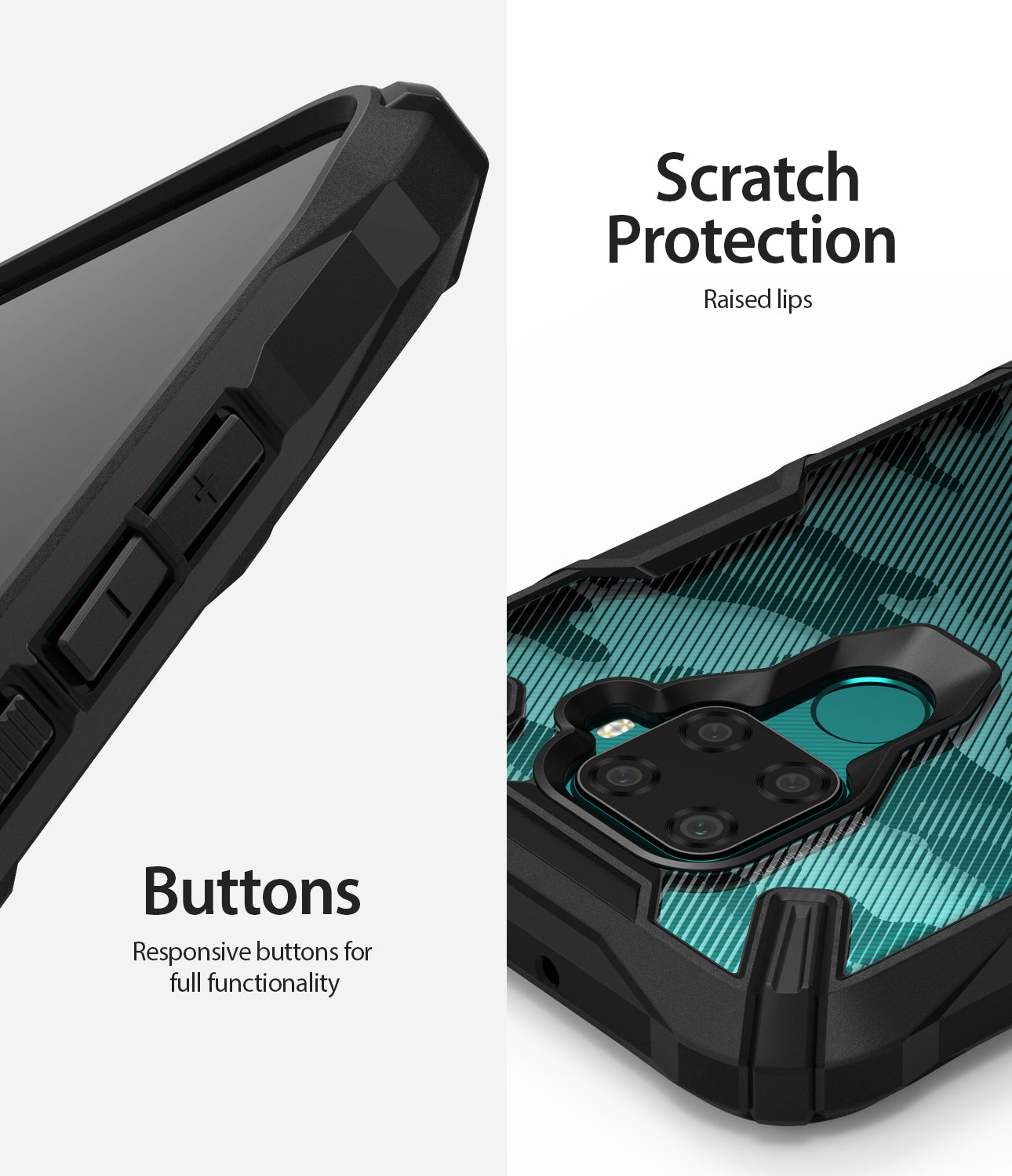 scratch protection  with responsive buttons