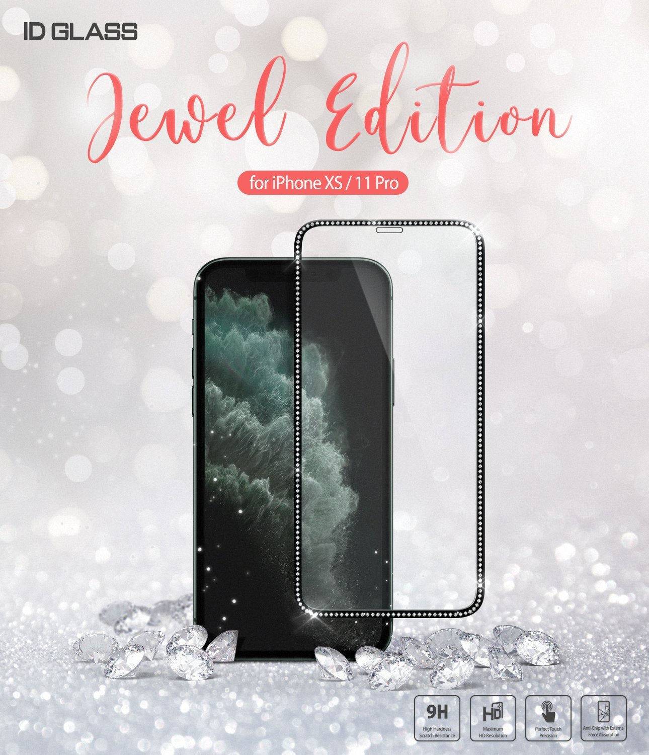 ringke invisible defender for iphone xs 11 pro tempered glass screen protector jewel edition main