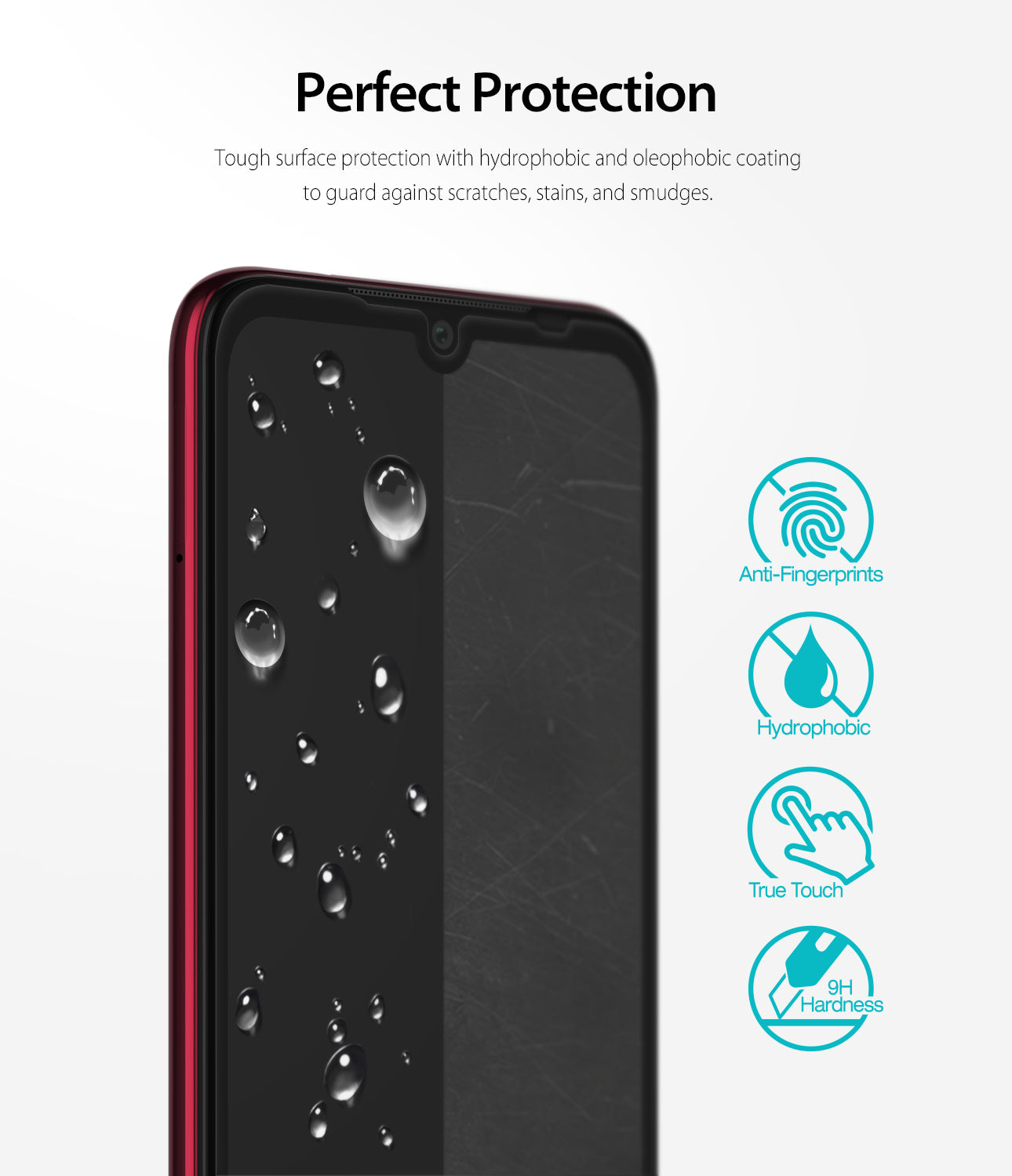 perfect protection - hydro + oleophobic coating