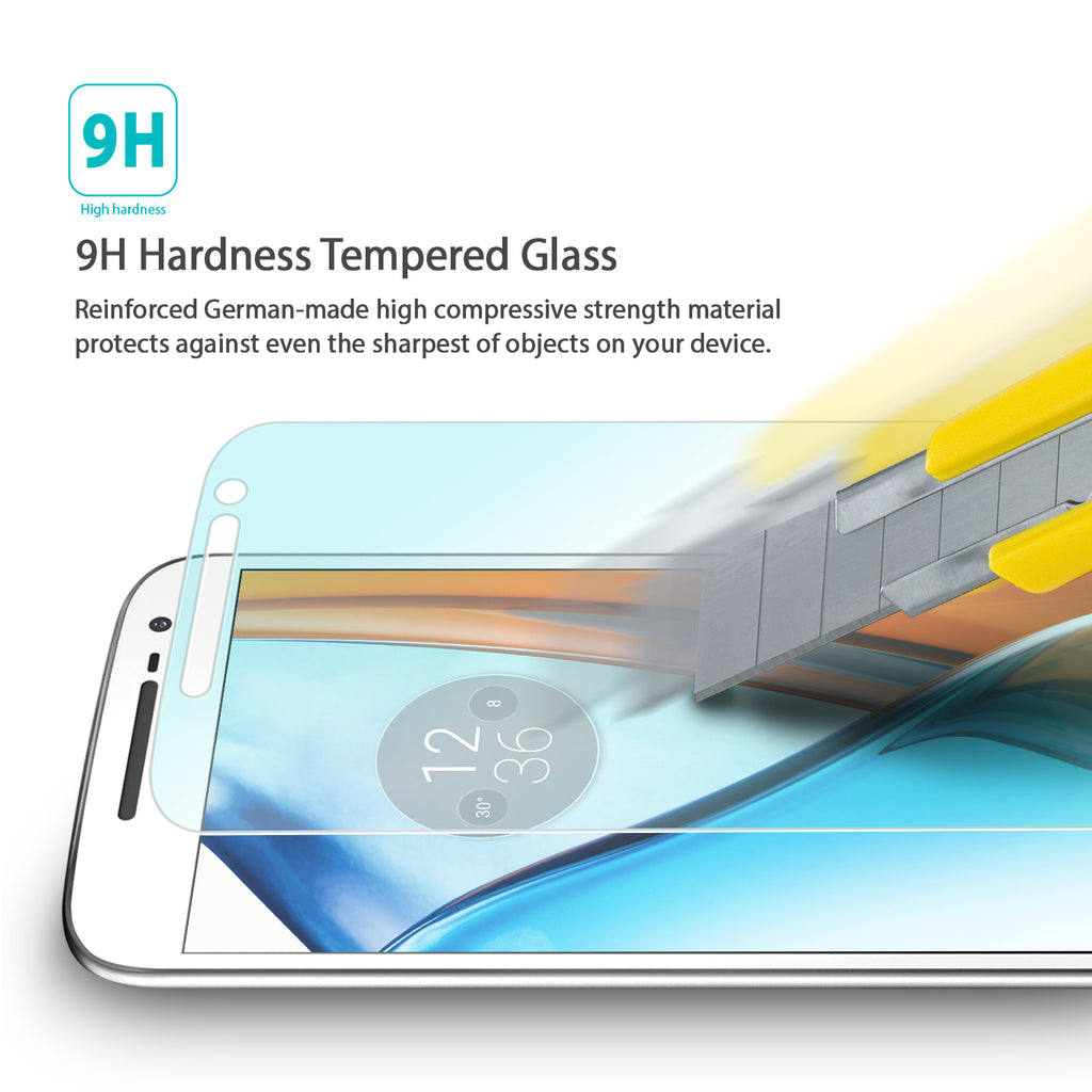 ringke invisible defender tempered glass screen protector for moto g4