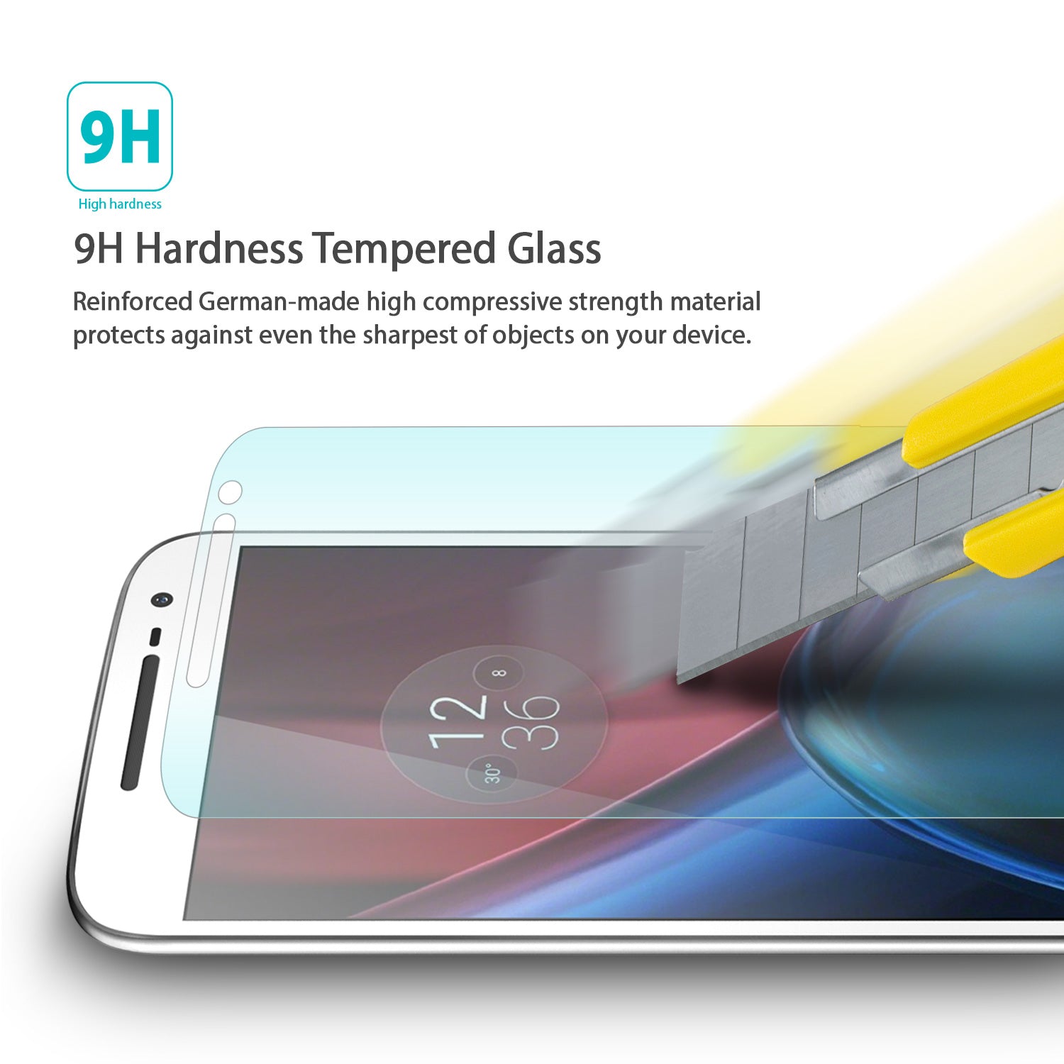 ringke invisible defender tempered glass screen protector for moto g4 plus