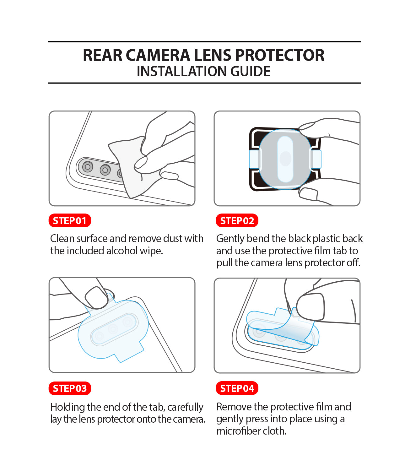 rear camera lens protector