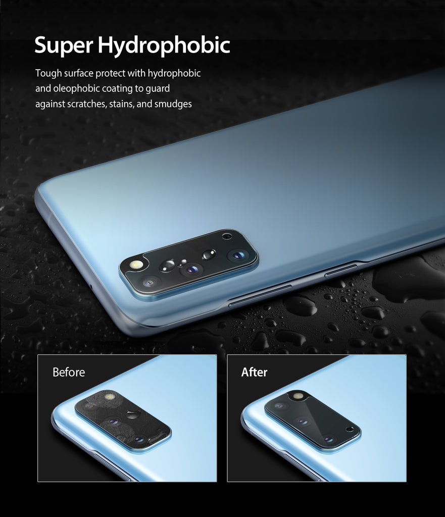 super hydrophobic - tough surface protect with hydrophobic and oleophobic coating to guard against scratches, stains, and smudges