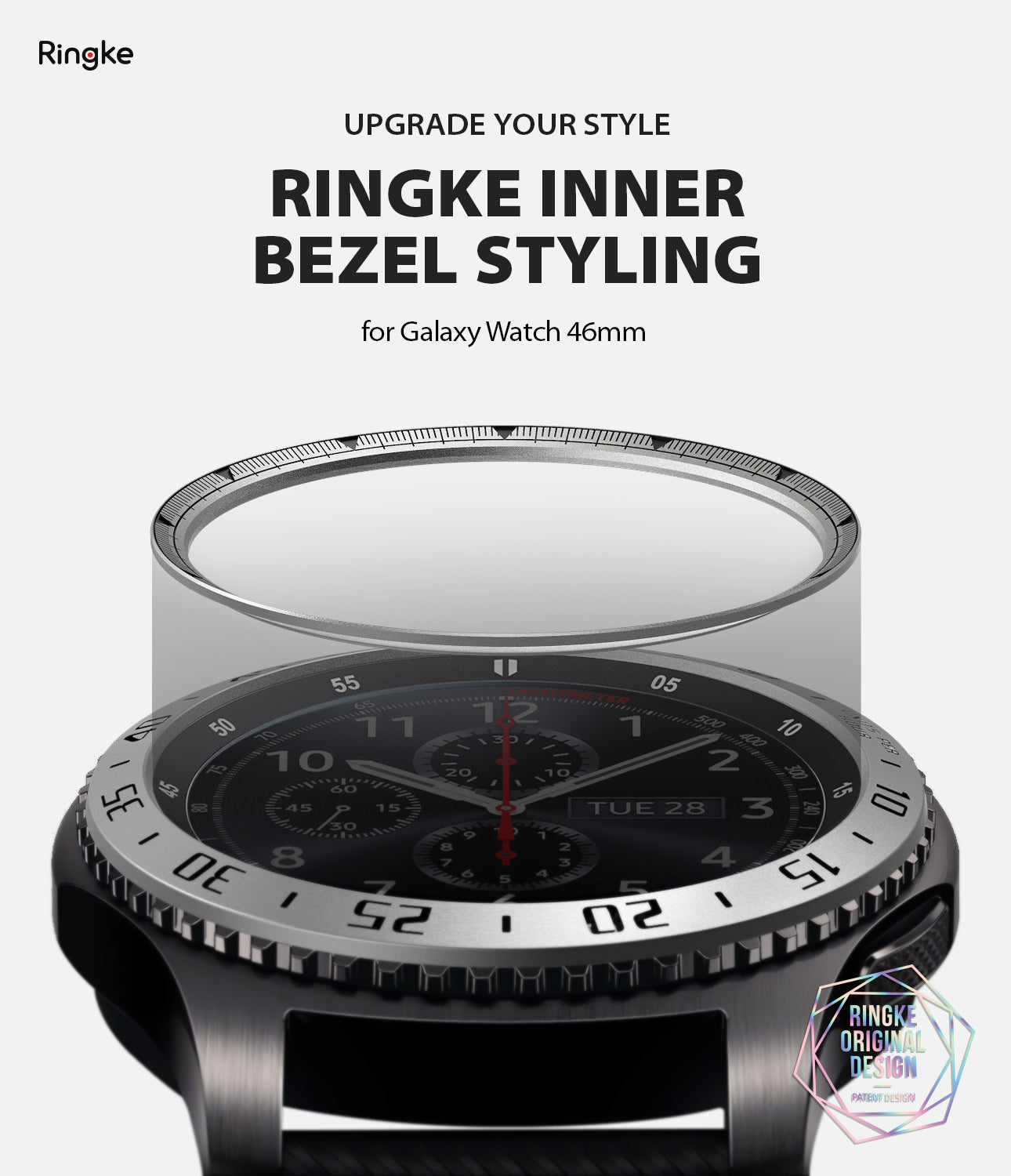 Ringke Inner Bezel Styling for Galaxy Watch 46mm, Gear S3 Frontier, Classic, GW-46-IN-01