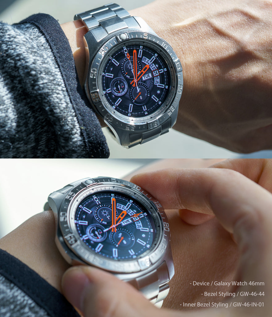 Ringke Inner Bezel Styling for Galaxy Watch 46mm, Gear S3 Frontier, Classic, GW-46-IN-01