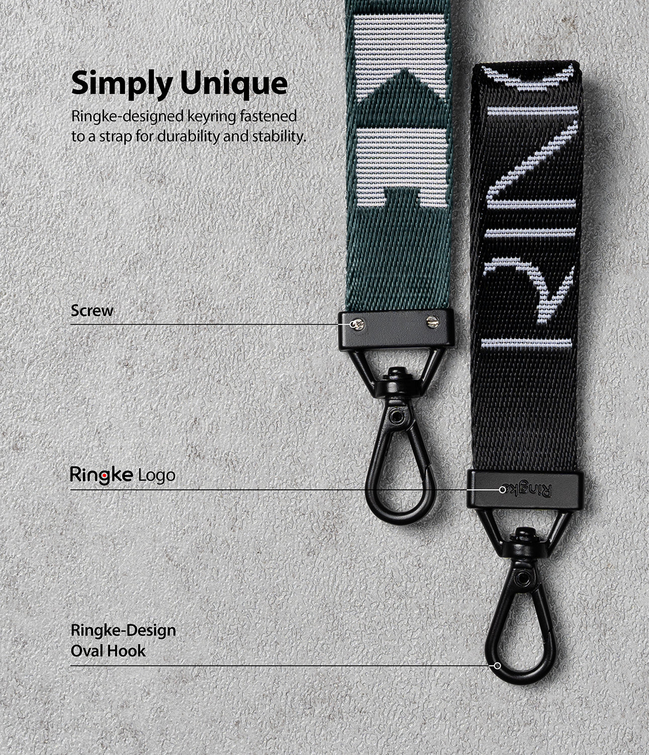 Key Ring Strap  Lettering [1 Pack] - Ringke Official Store