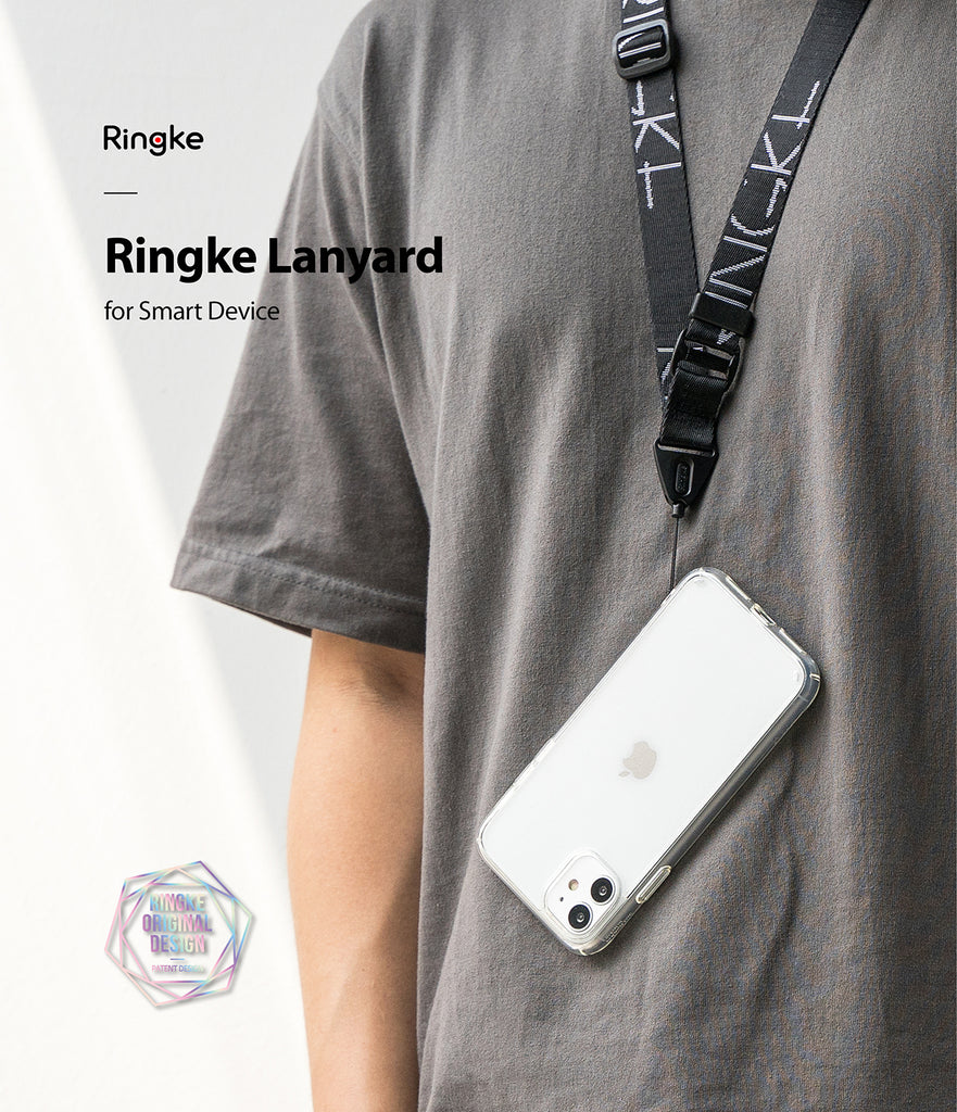 ringke design lanyard strap lettering black