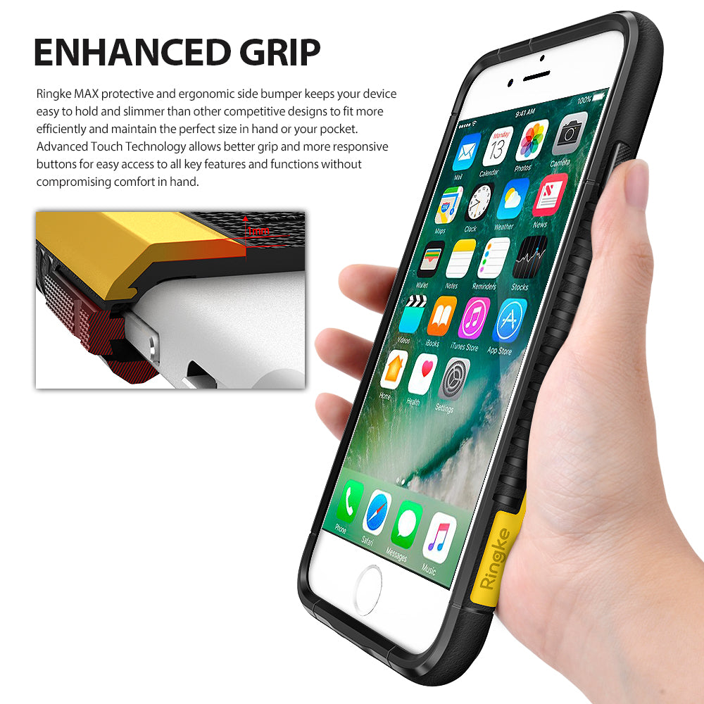 ringke max heavy duty protective case cover for iphone 7 plus 8 plus main comfortable grip