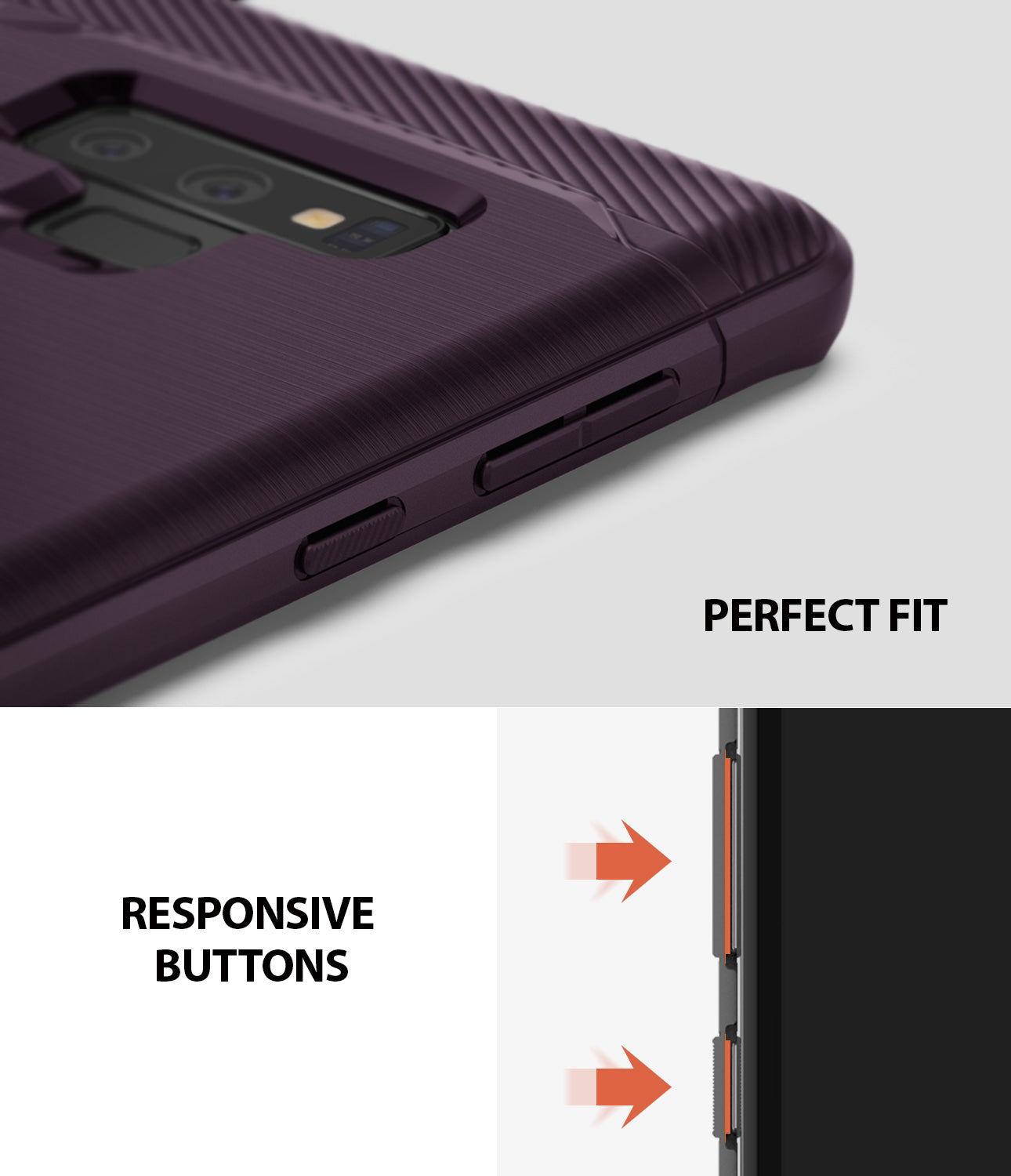 perfect fit with responsive buttons