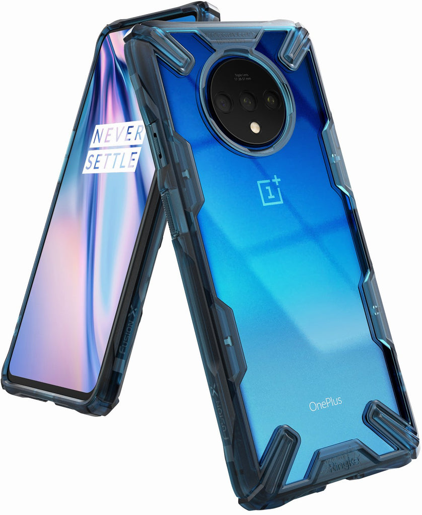 Ringke Fusion X Designed for OnePlus 7T Case (2019) - Space Blue
