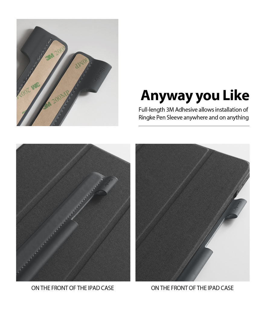 Ringke Pen Sleeve Charcoal Gray, apple pencil, anyway you like