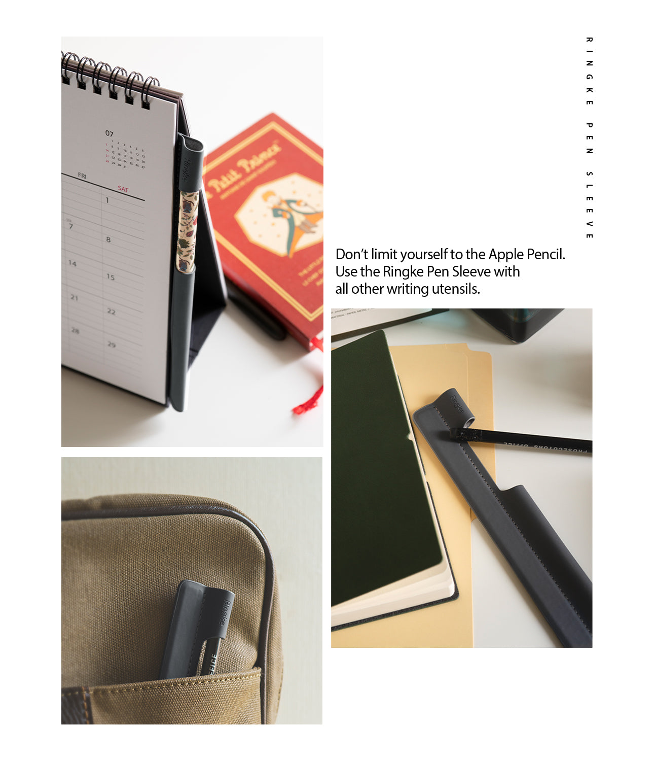 Ringke Pen Sleeve Charcoal Gray, Pen, Pencil