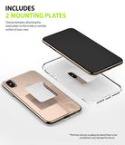 Ringke Power Clip Wing Car Mount includes two metal plates