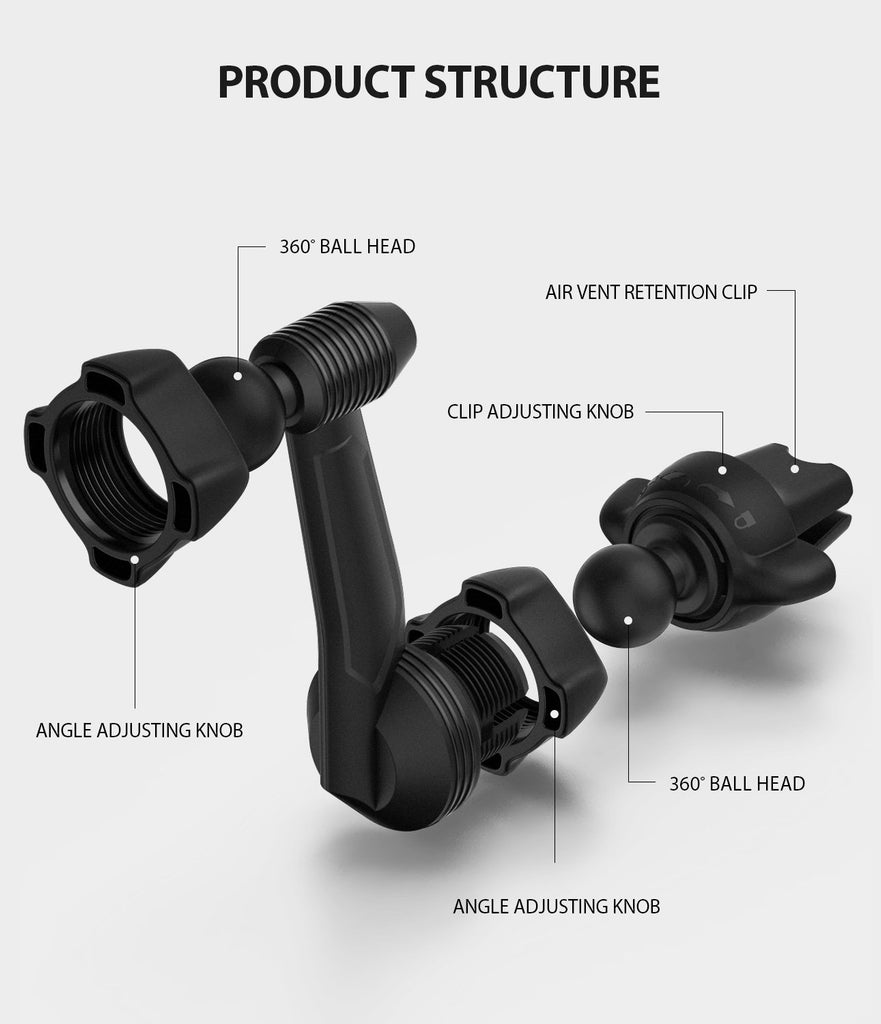 Ringke Power Clip Wing Car Mount product structure