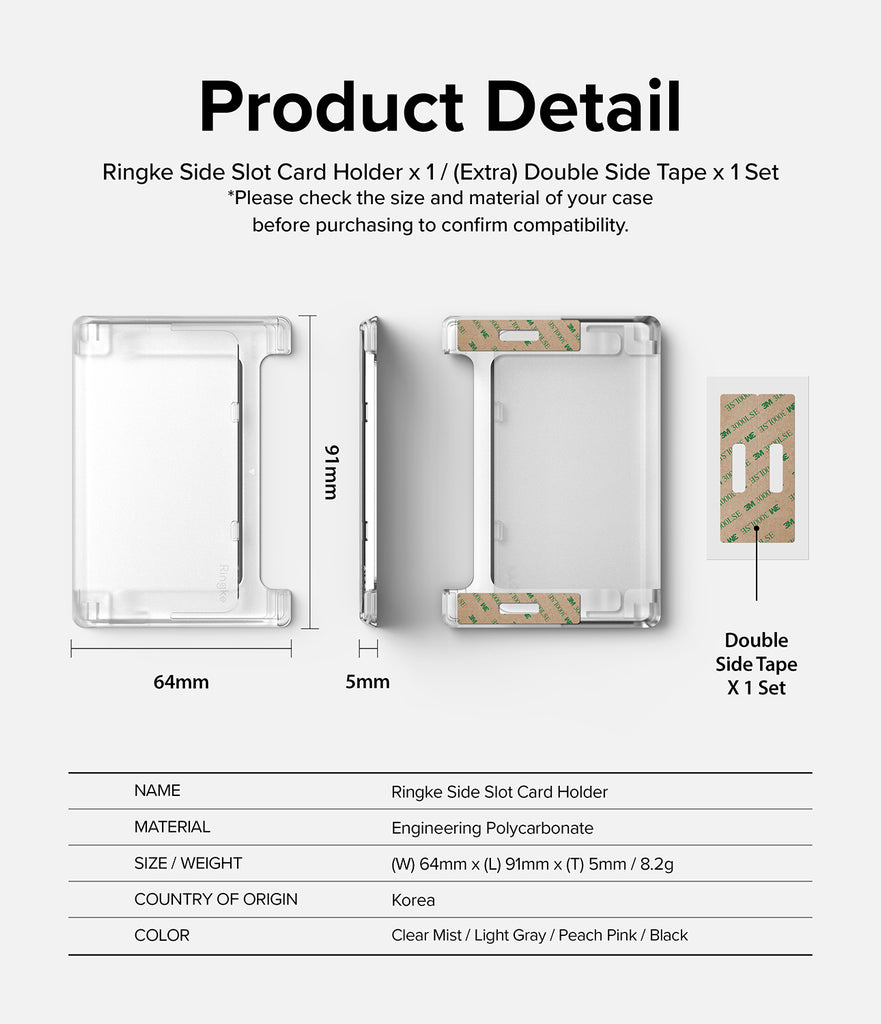 Side Slot Card Holder [NEW] - Ringke Official Store