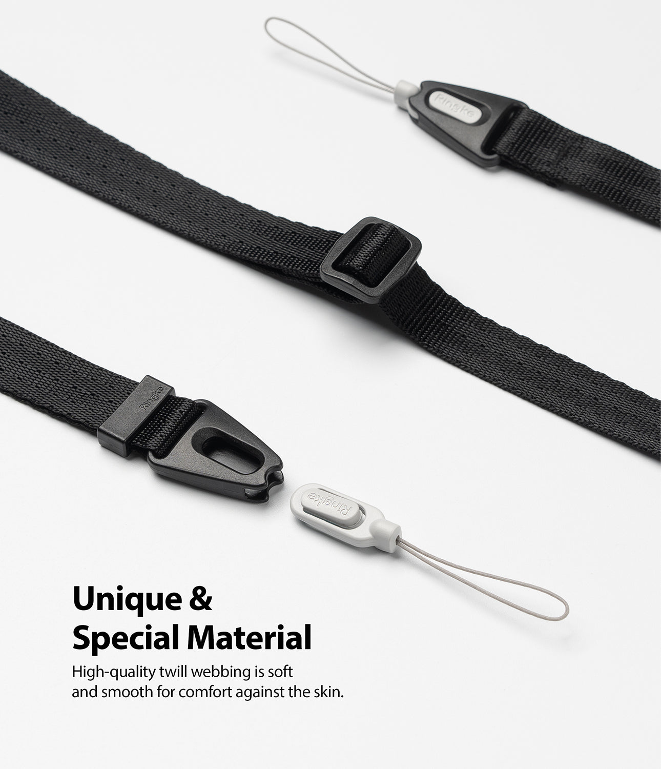 Shoulder Strap - Black | Neon Orange - Ringke Official Store