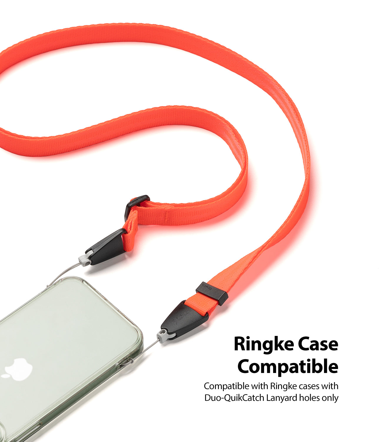 Shoulder Strap - Black | Neon Orange - Ringke Official Store